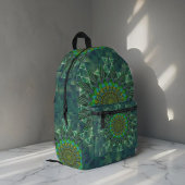 Parameterisatie van bladbloemvierkant bedrukte rugzak