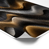 Parametrische golf-wandkunst poster (Hoek)