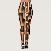 Parametrische raad 3D Modern Patroon Leggings (Achterkant)