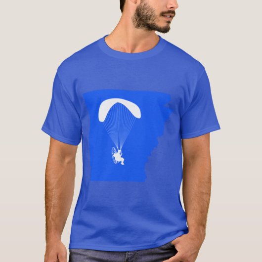 Paramotor Arkansas blauw T-shirt (Voorkant)