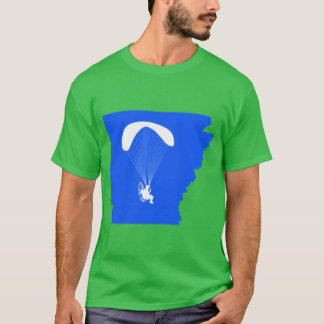 Paramotor Arkansas blauw T-shirt