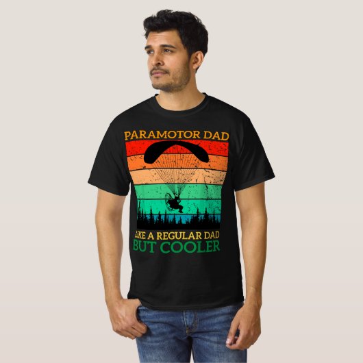 Paramotor Dad Paramotor Powered Paraglider paragli T-shirt (Voorkant volledig)