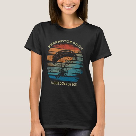 Paramotor is in plaats van vliegen Paramotoring PP T-shirt (Voorkant)