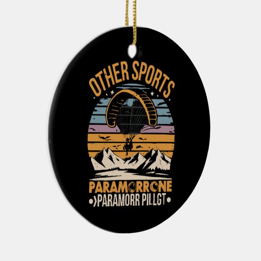 Paramotor Piloot Paramotoring Keramisch Ornament (Rechts)