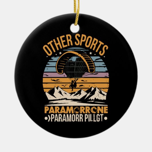 Paramotor Piloot Paramotoring Keramisch Ornament (Voorkant)