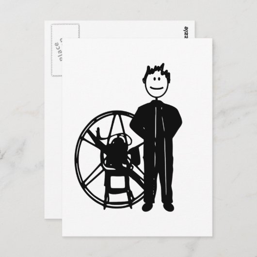 Paramotor Pilot Briefkaart (Voorkant / Achterkant)