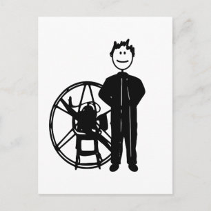 Paramotor Pilot Briefkaart