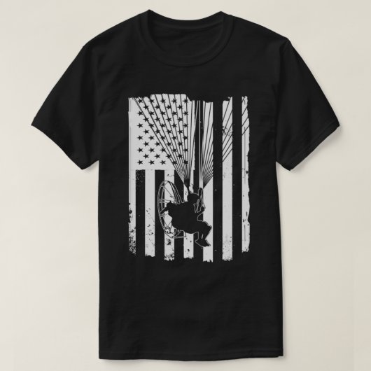 Paramotor Powered Paraglider Verenigde Staten Amer T-shirt (Design voorkant)