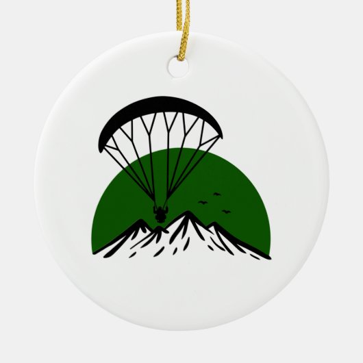 Paramotor Retro Keramisch Ornament (Voorkant)