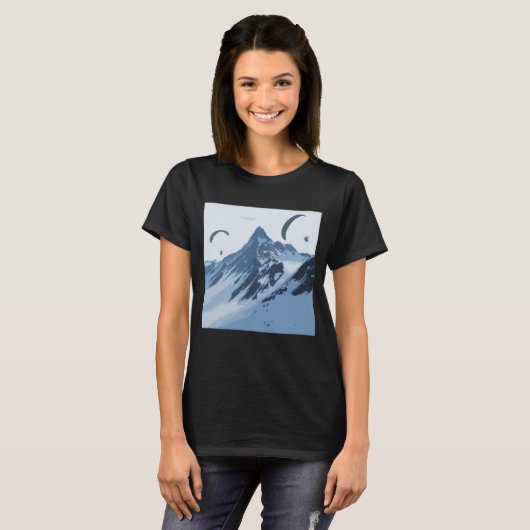 Paramotorbergdop T-shirt (Voorkant volledig)