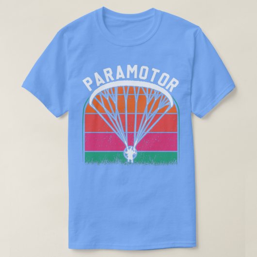  Paramotoring Pilot Retro Paramotor PPG Han T-shirt (Design voorkant)