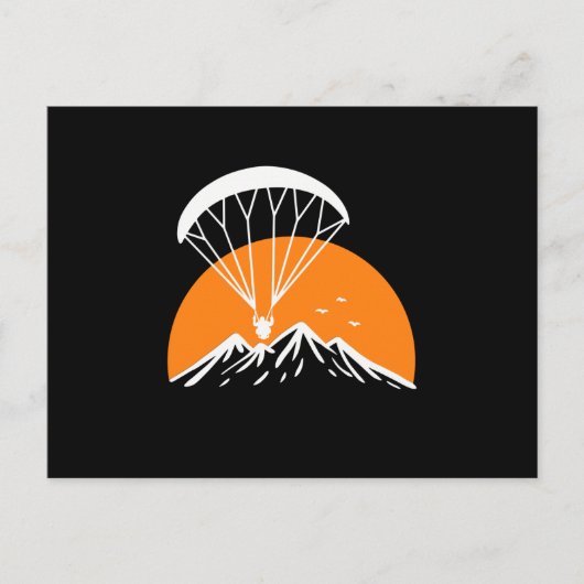 Paramotoring Retro Briefkaart (Voorkant)