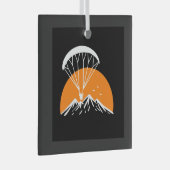 Paramotoring Retro  Glas Ornament (Voorkant Rechts)