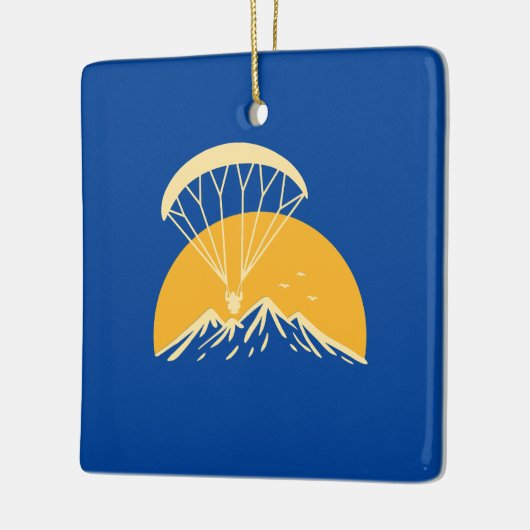 Paramotoring Retro Keramisch Ornament (Links)