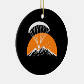 Paramotoring Retro  Keramisch Ornament (Rechts)