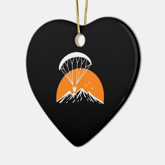 Paramotoring Retro  Keramisch Ornament (Links)