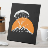 Paramotoring Retro Reclamebord Met Voetstuk (Insitu)