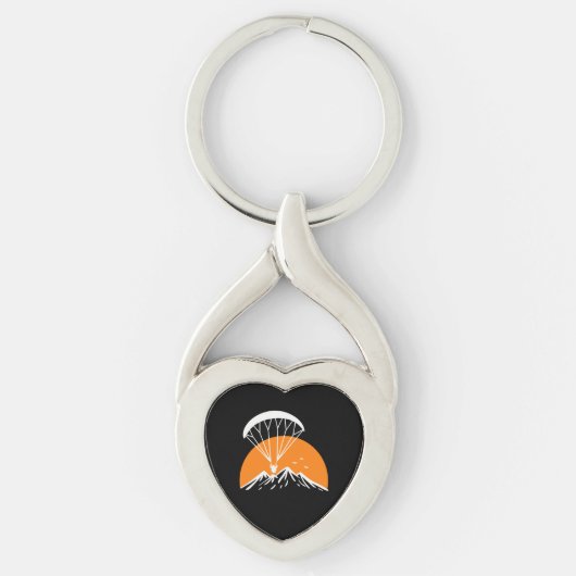 Paramotoring Retro  Sleutelhanger (Voorkant)
