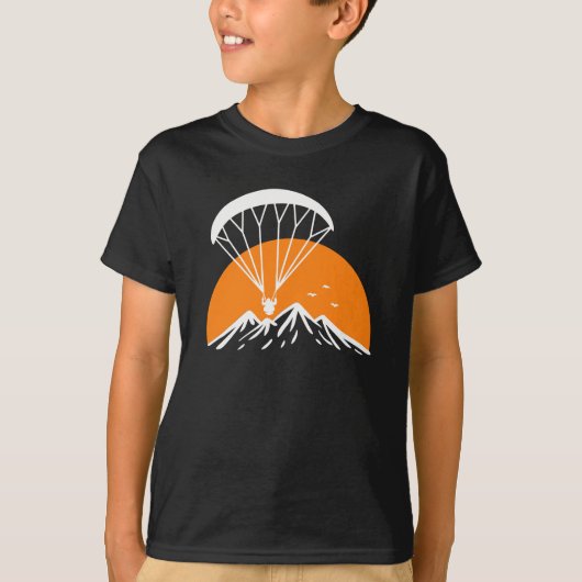 Paramotoring Retro  T-shirt (Voorkant)