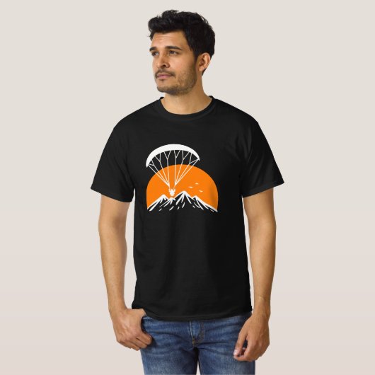 Paramotoring Retro  T-shirt (Voorkant volledig)