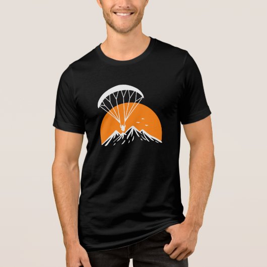 Paramotoring Retro  Tri-Blend Shirt (Voorkant)