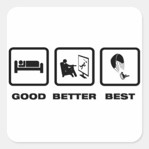 Paramotoring Vierkante Sticker