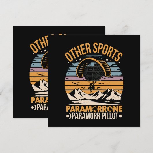 Paramotorpiloot Paramotoring (Voorkant / Achterkant)