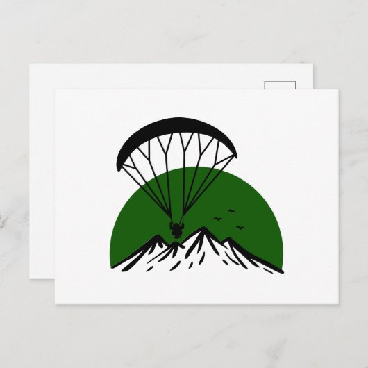 Paramotorretro  briefkaart (Voorkant / Achterkant)