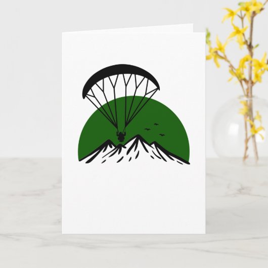 Paramotorretro kaart (Gele Bloem)