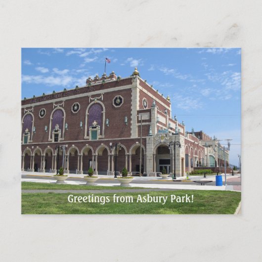 Paramount Theater in Asbury Park, NJ Briefkaart (Voorkant)