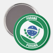 Paraná Round Emblem Magneet (Voorkant / Achterkant)