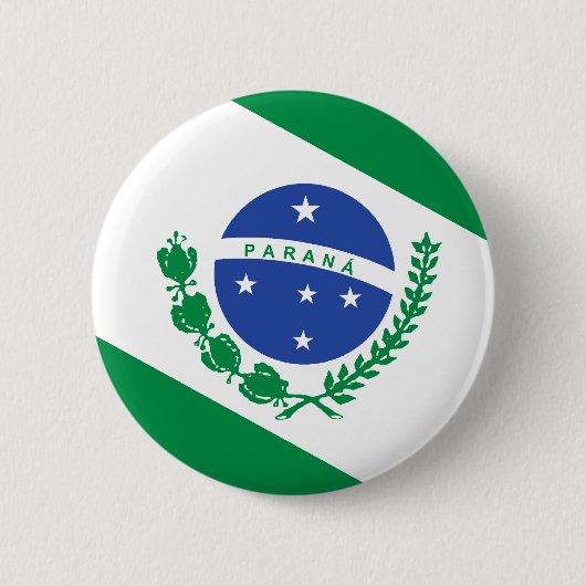 Parana, vlag van Brazilië Ronde Button 5,7 Cm (Voorkant)