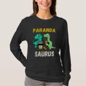 Parandasaurus Dinosaurs Playing Garifuna Drum And T-shirt (Voorkant)