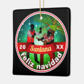 Parang onder de sterren / Feliz Navidad Keramisch Ornament (Links)