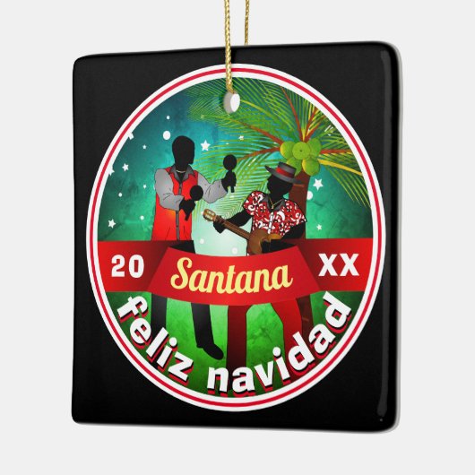 Parang onder de sterren / Feliz Navidad Keramisch Ornament (Links)