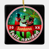 Parang onder de sterren / Feliz Navidad Keramisch Ornament (Voorkant)