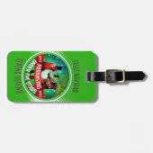 Parang Sereno Feliz Navidad over GROEN Bagagelabel (Voorkant horizontaal)