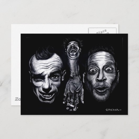 Paranoia  briefkaart (Voorkant / Achterkant)