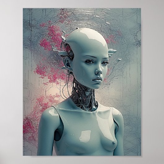 Paranoid Android - Dynamische Surrealistische Kuns Poster (Voorkant)