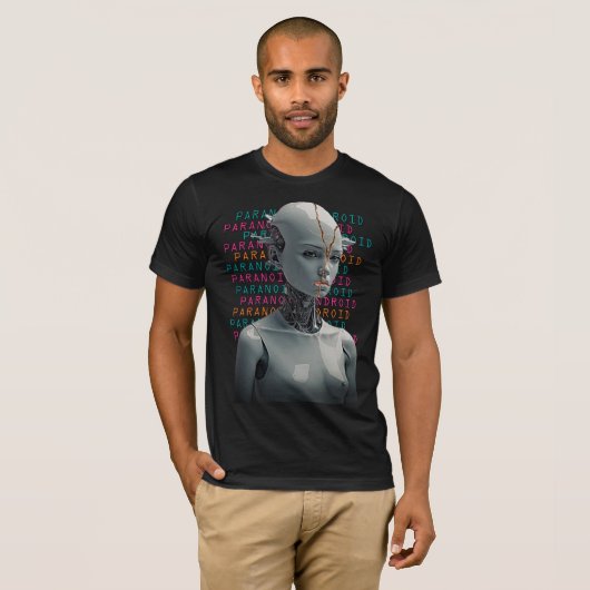 Paranoid Android Graphic Tee T-shirt (Voorkant volledig)