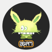 "Paranoid Chomper" Sticker (Voorkant)