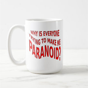 Paranoid Funny Mug Koffiemok