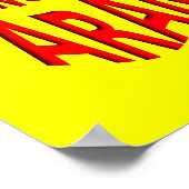 Paranoid Funny Poster Sign. (Hoek)