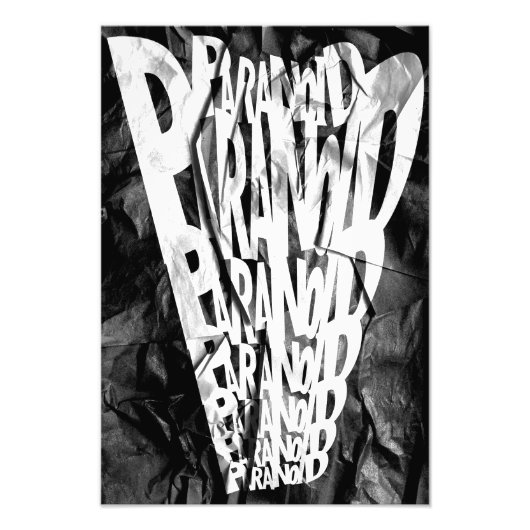 PARANOID! Grafische Poster (Voorkant)