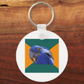 Paranoid Parrot Bird Advice Animal Meme Sleutelhanger (Voorkant)
