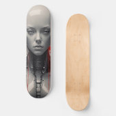 Paranoïde Android Meisje Futuristisch Persoonlijk Skateboard (Voorkant)