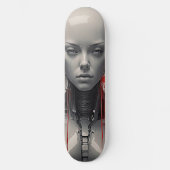 Paranoïde Android Meisje Futuristisch Persoonlijk Skateboard (Voorkant)