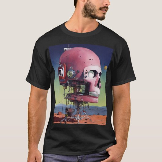 Paranoïde Android-Waterverf Dreamscape T-shirt (Voorkant)