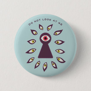 Paranoïde antisociale angststoornissen ronde button 5,7 cm