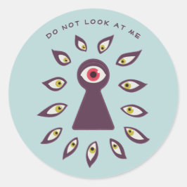 Paranoïde antisociale angststoornissen ronde sticker